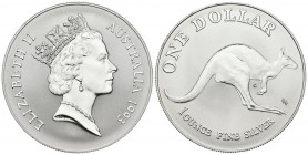 AUSTRALIA. 1 USD. (Ar. 31.71g \/ 40mm). 1993. Canberra. (Km # 211.1). PROOF.