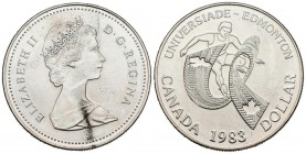 CANADA. 1 USD. (Ar. 23.00g \/ 36mm). 1983. Elisabeth II. (Km # 138). UNC