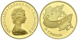 CANADA. 100 Dollars (Au. 16.93g \/ 27mm). 1981. National Anthem. (Km # 131). Proof. Extraordinary conservation.