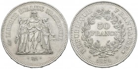 FRANCE. 50 Francs. (Ar. 30.00g \/ 41mm). 1974. Paris. (Km # 941.1). UNC.