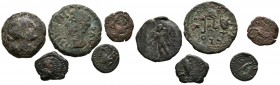 ANTIGUA HISPANIA. Lot made up of 5 bronzes of different Iberian mints and different values. TO EXAMINE.