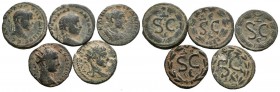 ROMAN EMPIRE. Lot consisting of 5 small Roman provincial bronzes. TO EXAMINE.