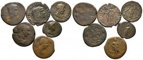 ROMAN EMPIRE. Lot consisting of 6 bronze coins from the Roman provincial period. TO EXAMINE.