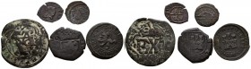 SPANISH MONARCHY. Set of 5 coppers of different kings, values and states of conservation. TO EXAMINE.