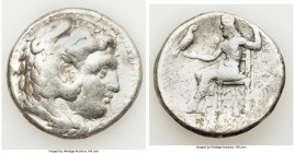 MACEDONIAN KINGDOM. Alexander III the Great (336-323 BC). AR tetradrachm (26mm, 16.83 gm, 7h). Fine, scratch. Posthumous issue of 'Babylon', ca. 323-3...