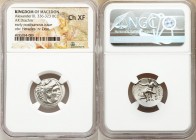 MACEDONIAN KINGDOM. Alexander III the Great (336-323 BC). AR drachm (19mm, 12h). NGC Choice XF. Posthumous issue of Magnesia ad Maeandrum, ca. 305-297...