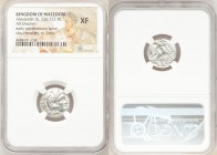 MACEDONIAN KINGDOM. Alexander III the Great (336-323 BC). AR drachm (16mm, 5h). NGC XF. Posthumous issue of Lampsacus, ca. 310-301 BC. Head of Heracle...