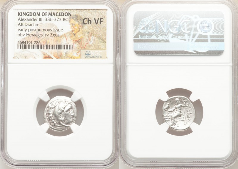 MACEDONIAN KINGDOM. Alexander III the Great (336-323 BC). AR drachm (18mm, 12h)....