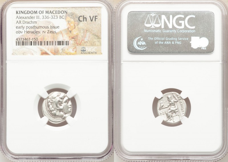 MACEDONIAN KINGDOM. Alexander III the Great (336-323 BC). AR drachm (17mm, 11h)....