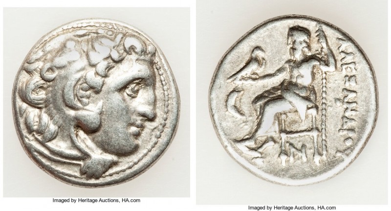 MACEDONIAN KINGDOM. Alexander III the Great (336-323 BC). AR drachm (16mm, 4.22 ...