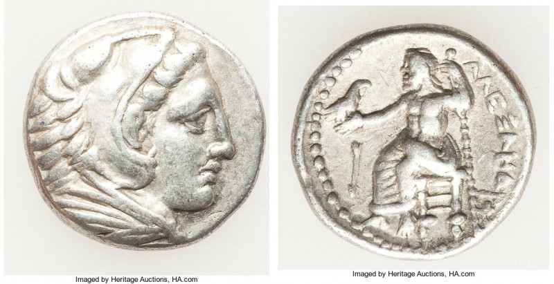 MACEDONIAN KINGDOM. Alexander III the Great (336-323 BC). AR drachm (17mm, 4.22 ...