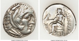 MACEDONIAN KINGDOM. Alexander III the Great (336-323 BC). AR drachm (18mm, 4.14 gm, 1h). Choice Fine. Posthumous issue of Teos, ca. 310-301 BC. Head o...