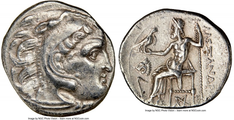 THRACIAN KINGDOM. Lysimachus (305-281 BC). AR drachm (18mm, 10h). NGC XF. Posthu...