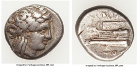 BITHYNIA. Cius. Ca. 350-300 BC. AR hemidrachm (13mm, 2.75 gm, 12h). About VF. Miletos, magistrate, ca. 340-330 BC. KIA, laureate head of Apollo right ...