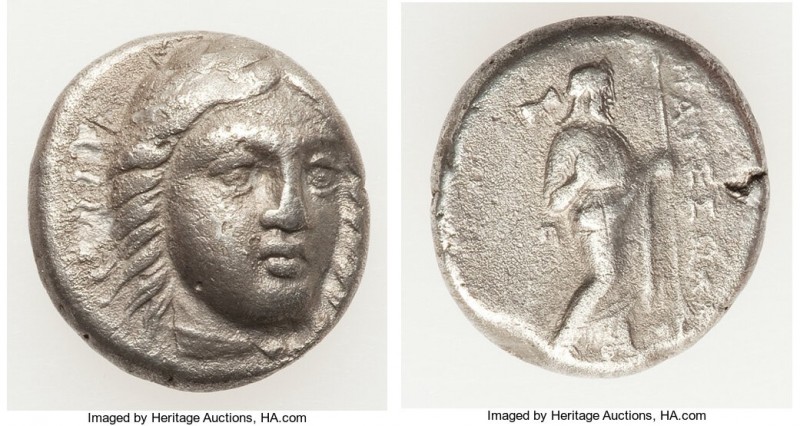 CARIAN SATRAPS. Maussollus (377-353 BC). AR drachm (14mm, 3.62 gm, 12h). Fine. L...
