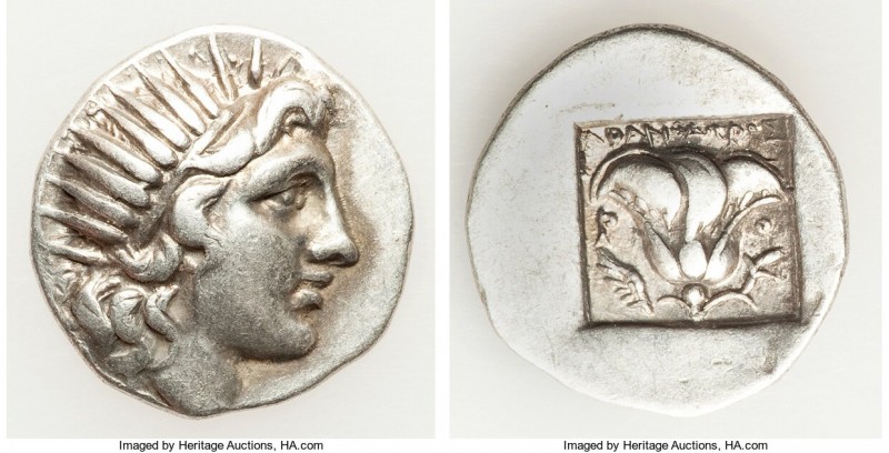 CARIAN ISLANDS. Rhodes. Ca. early 2nd century BC. AR drachm (17mm, 3.01 gm, 1h)....