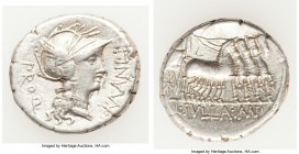 L. Cornelius Sulla as Imperator and L. Manlius Torquatus as Proquaestor (82 BC). AR denarius (17mm, 3.97 gm, 8h). Choice VF. Military mint in Italy, m...
