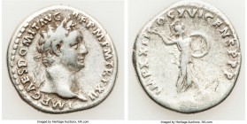 Domitian (AD 81-96). AR denarius (19mm. 3.37 gm, 7h). Fine. Rome, 14 Sept. AD 93-13 Sept. AD 94. IMP CAES DOMIT AVG-GERM P M TR P XIII, laureate head ...