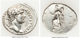 Hadrian (AD 117-138). AR denarius (18mm, 3.11 gm, 12h). XF. Rome, AD 128-ca. AD 130. HADRIANVS-AVGVSTVS P P, laureate head of Hadrian right / COS-III,...