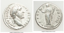 Antoninus Pius (AD 138-161). AR denarius (18mm, 3.49 gm, 12h). VF. Rome, AD 145-161. ANTONINVS-AVG PIVS P P, laureate head of Antoninus Pius right / T...