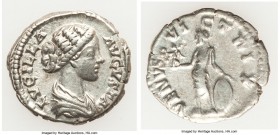 Lucilla (AD 164-182). AR denarius (19mm, 2.84 gm, 6h). VF. Rome, AD 164-169. LVCILLA AVGVSTA, draped bust of Lucilla right, seen from front, hair weav...