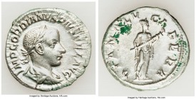 Gordian III (AD 238-244). AR denarius (20mm, 2.84 gm, 1h). XF. Rome, summer AD 241. IMP GORDIANVS PIVS FEL AVG, laureate, draped and cuirassed bust of...