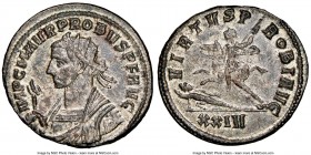 Probus (AD 276-282). BI antoninianus (23mm, 4.23 gm, 5h). NGC AU 4/5 - 4/5, Silvering. Siscia, AD 277. IMP C M AVR PROBVS AVG, radiate bust of Probus ...