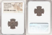 Constantine I the Great (AD 307-337). AE3 or BI nummus (18mm, 3.32 gm, 6h). NGC MS 5/5 - 4/5. Trier, 2nd officina, AD 327-328. CONSTAN-TINVS AVG, laur...