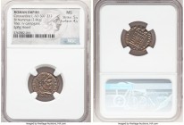 Constantine I the Great (AD 307-337). AE3 or BI nummus (18mm, 2.86 gm, 7h). NGC MS 5/5 - 4/5. Trier, 2nd officina, AD 327-328. CONSTAN-TINVS AVG, laur...