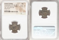 Constantinople Commemorative (ca. AD 330-340). AE3 or BI nummus (18mm, 2.42 gm, 6h). NGC MS 5/5 - 3/5. Trier, 2nd officina, AD 332-333, struck under C...
