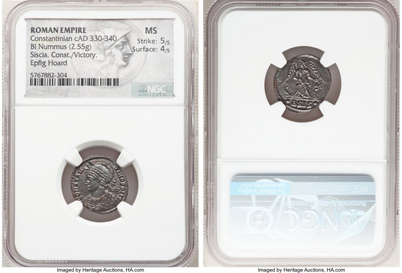 Constantinople Commemorative (ca. AD 330-340). AE3 or BI nummus (18mm, 2.55 gm, ...