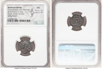 Constantinople Commemorative (ca. AD 330-340). AE3 or BI nummus (18mm, 2.55 gm, 6h). NGC MS 5/5 - 4/5. Siscia, 2nd officina, AD 334-335, struck under ...
