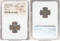 Constantinople Commemorative (ca. AD 330-340). AE3 or BI nummus (17mm, 6h). NGC MS. Trier, 1st officina, ca. AD 330-331, struck under Constantine I to...