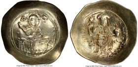 Nicephorus III Botaniates (AD 1078-1081). EL histamenon nomisma (30mm, 4.33 gm, 5h). NGC VF 4/5 - 3/5, scratches. Constantinople. IC-XC (barred), Chri...