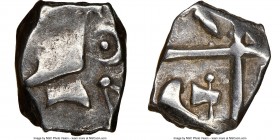 ANCIENT LOTS. Celtic. Southern Gaul. Volcae Tectosages. Ca. 200-118 BC. Lot of five (5) AR drachms. NGC Fine. Male head left, two dolphins to left / C...