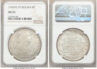 Charles IV 8 Reales 1796 PTS-PP AU55 NGC, Potosi mint, KM73.

HID09801242017

© 2020 Heritage Auctions | All Rights Reserved