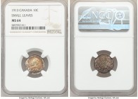 George V "Small Leaves" 10 Cents 1913 MS64 NGC, Ottawa mint, KM23. Small leaves variety. 

HID09801242017

© 2020 Heritage Auctions | All Rights R...