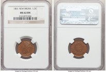 New Brunswick. Victoria 1/2 Cent 1861 MS62 Brown NGC, London mint, KM5. One year type. 

HID09801242017

© 2020 Heritage Auctions | All Rights Res...