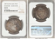 Republic Souvenir Peso 1897 AU50 NGC, KM-XM2. Type II, Close date with star below 97 baseline. 

HID09801242017

© 2020 Heritage Auctions | All Ri...