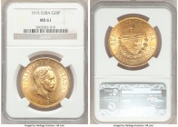 Republic gold 20 Pesos 1915 MS61 NGC, Philadelphia mint, KM21. One year type. AGW 0.9675 oz. 

HID09801242017

© 2020 Heritage Auctions | All Righ...