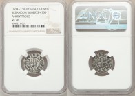 Besançon. Anonymous 5-Piece Lot of Certified Denier ND (1200-1300) VF20 NGC, Rob-4756. Sold as is, no returns. 

HID09801242017

© 2020 Heritage A...