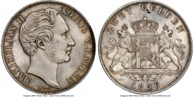 Bavaria. Maximilian II 2 Gulden 1856 MS64+ NGC, Munich mint, KM828. 

HID09801242017

© 2020 Heritage Auctions | All Rights Reserved