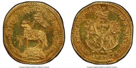 Nürnberg. Free City gold Restrike 1/2 Ducat 1700-IMF MS64 PCGS, KM254. Date in chronogram. Restrike (1755-1764). 

HID09801242017

© 2020 Heritage...