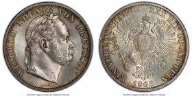 Prussia. Wilhelm I Taler 1866-A MS66 PCGS, Berlin mint, KM497. Victory over Austria. 

HID09801242017

© 2020 Heritage Auctions | All Rights Reser...