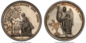 Prussia silver Specimen "Friendship and Health" Medal ND (c. 1800) SP62 PCGS, Sommer-B48/2. 37mm. By Loos (1735-1819). GESUNDHEIT VERLAENGRE DEIN LEBE...