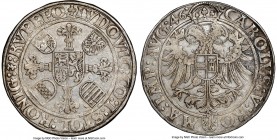 Stolberg. Ludwig II von Königstein Taler 1546 XF Details (Cleaned) NGC, Nördlingen mint, Dav-9866. With name and titles of Karl V. 

HID09801242017...