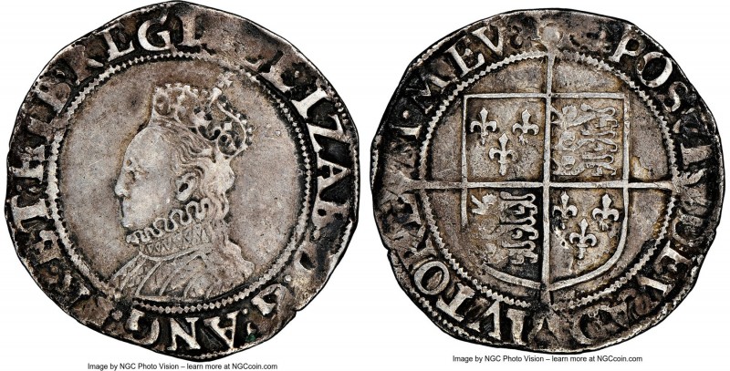 Elizabeth I (1558-1603) Shilling ND (1592-1595) VF Details (Environmental Damage...