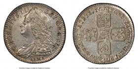 George II 6 Pence 1746-LIMA AU58 PCGS, KM582.3, S-3710A. Silver used to mint this coin was taken from the Spanish at Lima Peru. 

HID09801242017

...