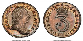 George III 3 Pence 1762 MS64+ PCGS, KM591, S-3753. Full strike and nicely toned. 

HID09801242017

© 2020 Heritage Auctions | All Rights Reserved