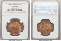 Victoria Pair of Certified Assorted Pennies 1899 MS63 Red and Brown NGC, KM775. Sold as is, no returns. 

HID09801242017

© 2020 Heritage Auctions...